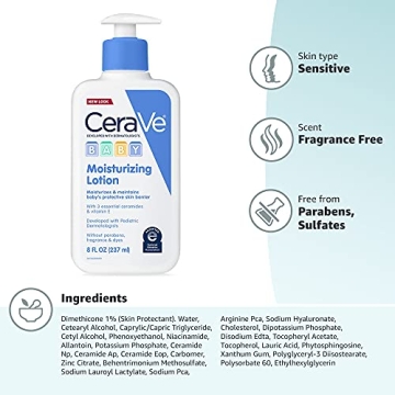 CeraVe Baby Lotion Gentle Moisturizer with Ceramides Vitamin E