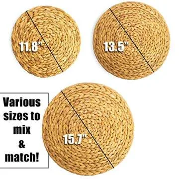 Gaia Guy Eco-Friendly Handmade Water Hyacinth Placemats