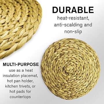 Gaia Guy Eco-Friendly Handmade Water Hyacinth Placemats