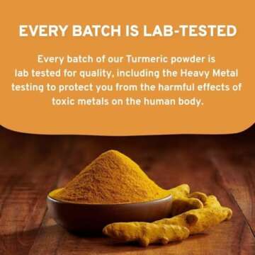 Organic Turmeric Powder with Curcumin for Cooking & Wellness