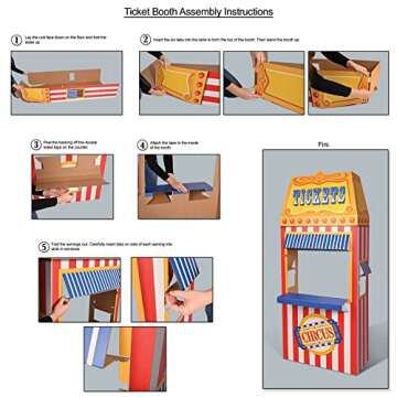 Beistle 3D Circus Photo Booth Prop for Carnival Parties