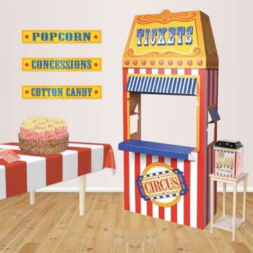 Beistle 3D Circus Photo Booth Prop for Carnival Parties