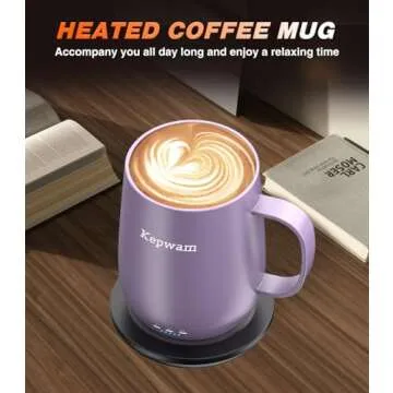 Kepwam Self Heating Coffee Mug for Hot Drinks