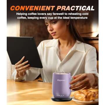 Kepwam Self Heating Coffee Mug for Hot Drinks