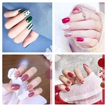 iminoo 6PCS Nail Art Brushes,Double Ended Nail Liner Brush Dotting Pen Nail Art Point Drill Drawing Tools,Double Ended Nail Art Brushe for DIY Nail Art Designs (Style B)