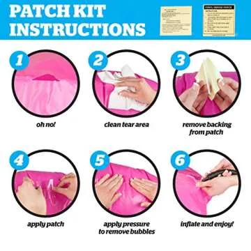 BigMouth Giant Rainbow Pool Float with Glitter Inside