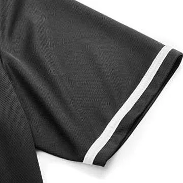 babyhealthy Kids Baseball Jersey Button Down Hip Hop Personalized Sport T Shirts Tops for Boys Girls