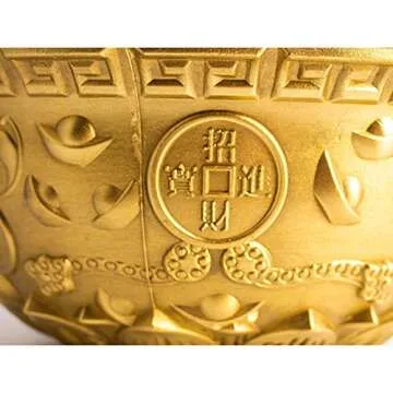 LHMYGHFDP Handcrafted Brass Treasure Bowl for Home