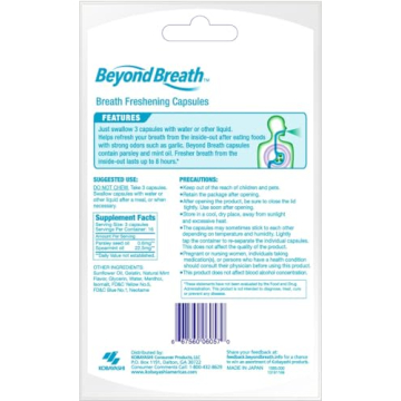 Beyond Breath Capsules for Lasting Freshness from Garlic