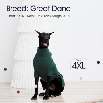 IECOii Turtleneck Small Dog Sweater for Cold Weather