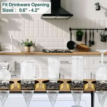 Gold Glass Rinser for Kitchen Sink, FONTOP Heavy Duty Stainless Steel Bottle Washer Cup Cleaner Sink Attachment Accessories for Home Bar Faucet