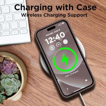 COFFKER Silicone Case for iPhone 15 Plus, Full Body Shockproof Protective Cove, Soft Anti-Scratch Microfiber Lining, Ultra-Thin Slim Cover Phone Case for iPhone 15 Plus 6.7", Coffee Brown