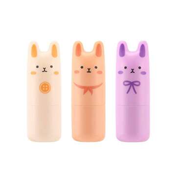 TONYMOLY Pocket Bunny Perfume Bar, Solid Stick-like Perfume, 3 Pack of Fragrances