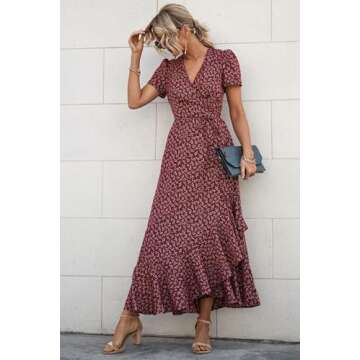 PRETTYGARDEN Floral Summer Maxi Dress for Women