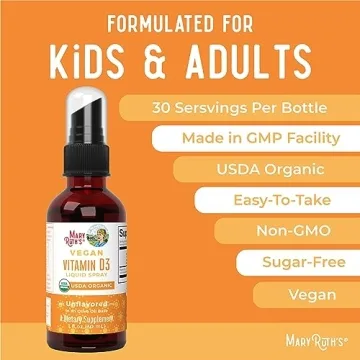 MaryRuth Organics Vegan D3 Spray for Immune & Bone Health