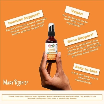 MaryRuth Organics Vegan D3 Spray for Immune & Bone Health
