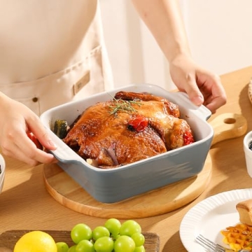 DOWAN 8x8 Baking Dish – Ideal Ceramic Square Baking Pan for Home Cooking