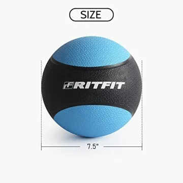 RitFit Weighted Medicine Ball for Core Fitness and Balance