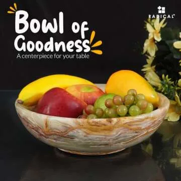 Handmade Green Onyx Fruit Bowl for Kitchen Decor