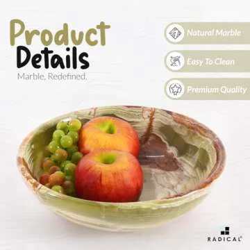 Handmade Green Onyx Fruit Bowl for Kitchen Decor