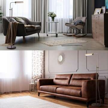 O'Bright Cedric Adjustable Pharmacy Floor Lamp - Industrial Design for Reading, Crafting, Work - 10W...