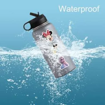 200Pcs Disneys Cartoon Sticker for Kids, Cute Mixed Cartoon Princess Stickers for Girl, Waterproof Water Bottle Skateboard Notebook Phone Guitar Bike Vinyl Decal for Teen Adult (200 Disneys Cartoon)