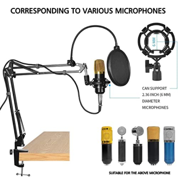 Professional Microphone Stand for Blue Yeti and Quadcast