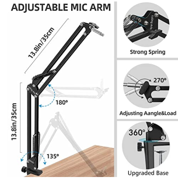 Professional Microphone Stand for Blue Yeti and Quadcast