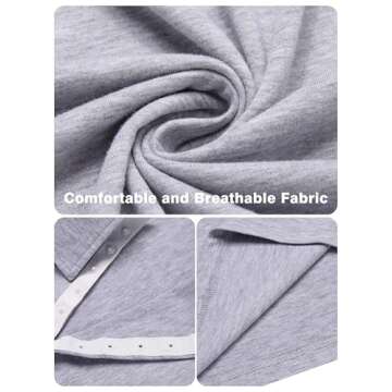 Deyeek Comfy Chemo Port Shirts for Recovery and Style