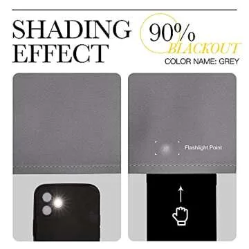 NICETOWN Thermal Insulated Grommet Blackout Curtains for Bedroom (2 Panels, W42 x L63 -Inch, Grey)