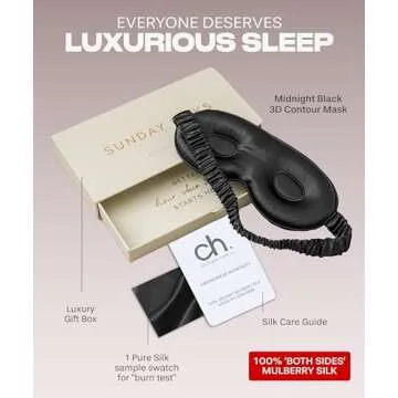 SUNDAYSILKS™ 3D Contoured Silk Sleep Mask for All