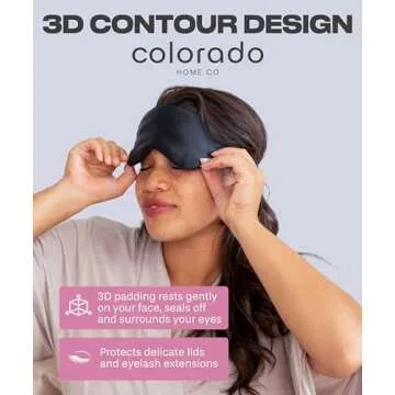 SUNDAYSILKS™ 3D Contoured Silk Sleep Mask for All
