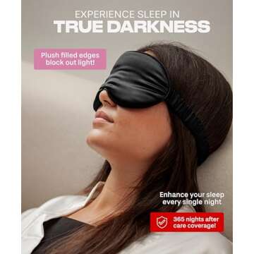 SUNDAYSILKS™ 3D Contoured Silk Sleep Mask for All