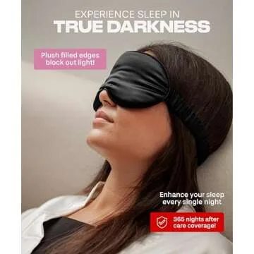 SUNDAYSILKS™ 3D Contoured Silk Sleep Mask for All