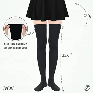 Zando Long Knee High Socks for Women - Cozy Comfort
