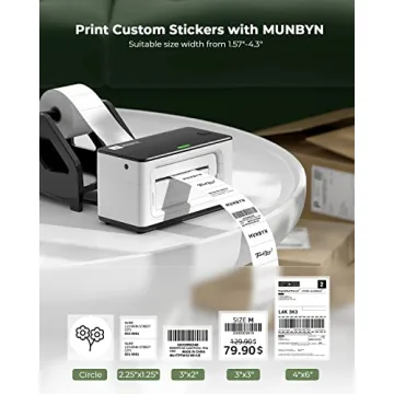 MUNBYN 941 Thermal Label Printer for Fast Shipping Labels