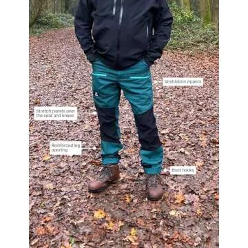 RevolutionRace Men’s Nordwand Pro Pants, Durable and Ventilated Pants for All Outdoor Activities, Deep Ocean, XL