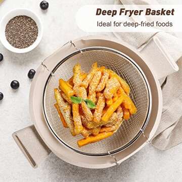 Pots and Pans Set - Nonstick Kitchen Cookware + Bakeware Set Granite Kitchenware Set, Induction Cookware Sets with Frying Pan Stockpot Saucepan Basket Cookie Sheet and Baking Pans for Cooking Gift