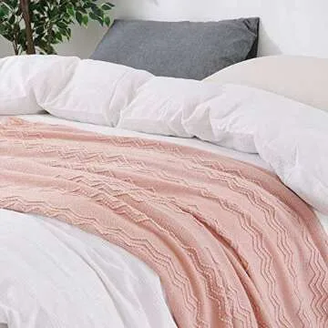 Elegant BOURINA Pink Throw Blanket for Cozy Comfort