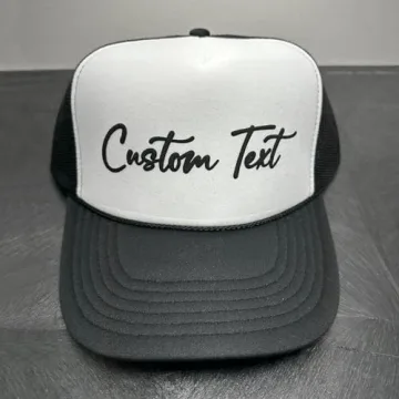 Custom Puff Print Trucker Hat Personalized Snapback Men Women