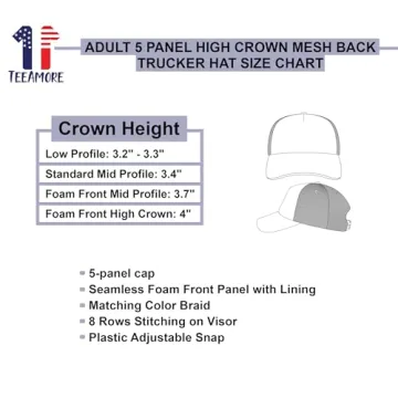 Custom Puff Print Trucker Hat Personalized Snapback Men Women