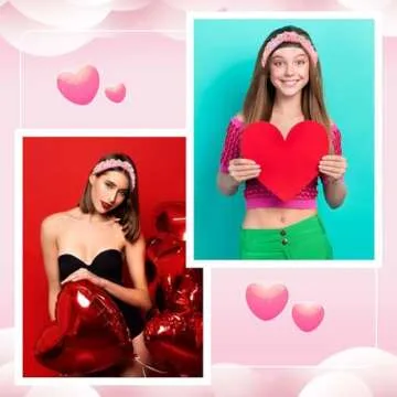 YARIEW Valentines Day Rhinestone Headband for Women