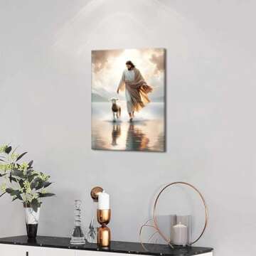 Jesus Walks on Water Canvas Art Ready to Hang Decoration