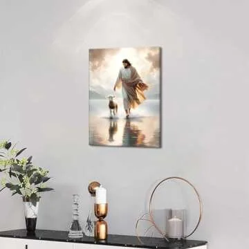 Jesus Walks on Water Canvas Art Ready to Hang Decoration