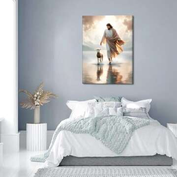 Jesus Walks on Water Canvas Art Ready to Hang Decoration