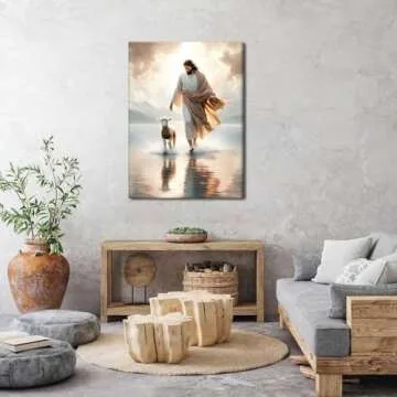 Jesus Walks on Water Canvas Art Ready to Hang Decoration