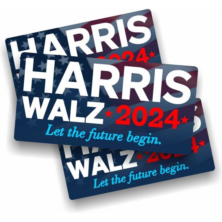Kamala Harris Walz 2024 Bumper Stickers - 3 Pack