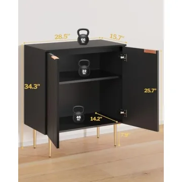 SICOTAS Modern Sideboard Buffet with Adjustable Shelves