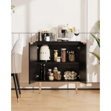 SICOTAS Modern Sideboard Buffet with Adjustable Shelves