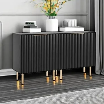 SICOTAS Modern Sideboard Buffet with Adjustable Shelves